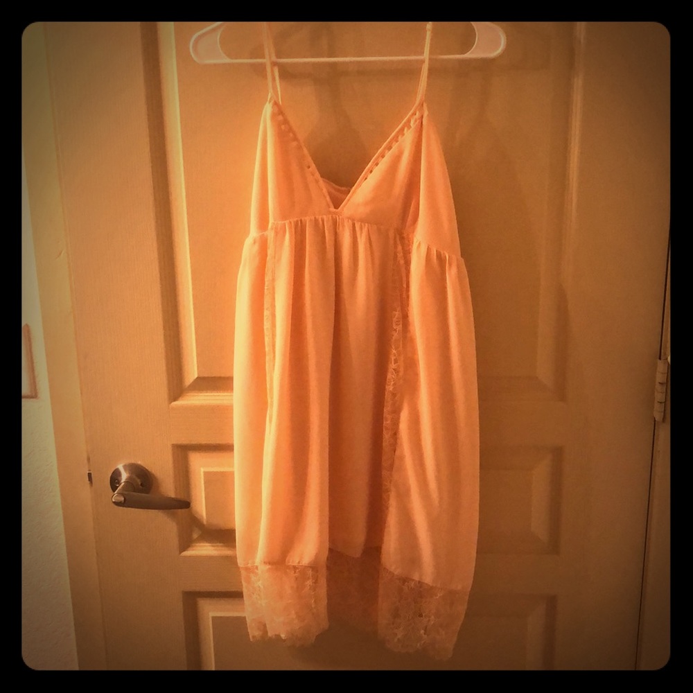 Peach dress